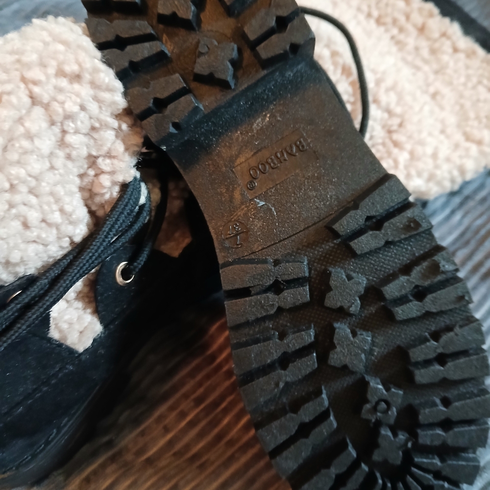 Black Fur-Lined Boots